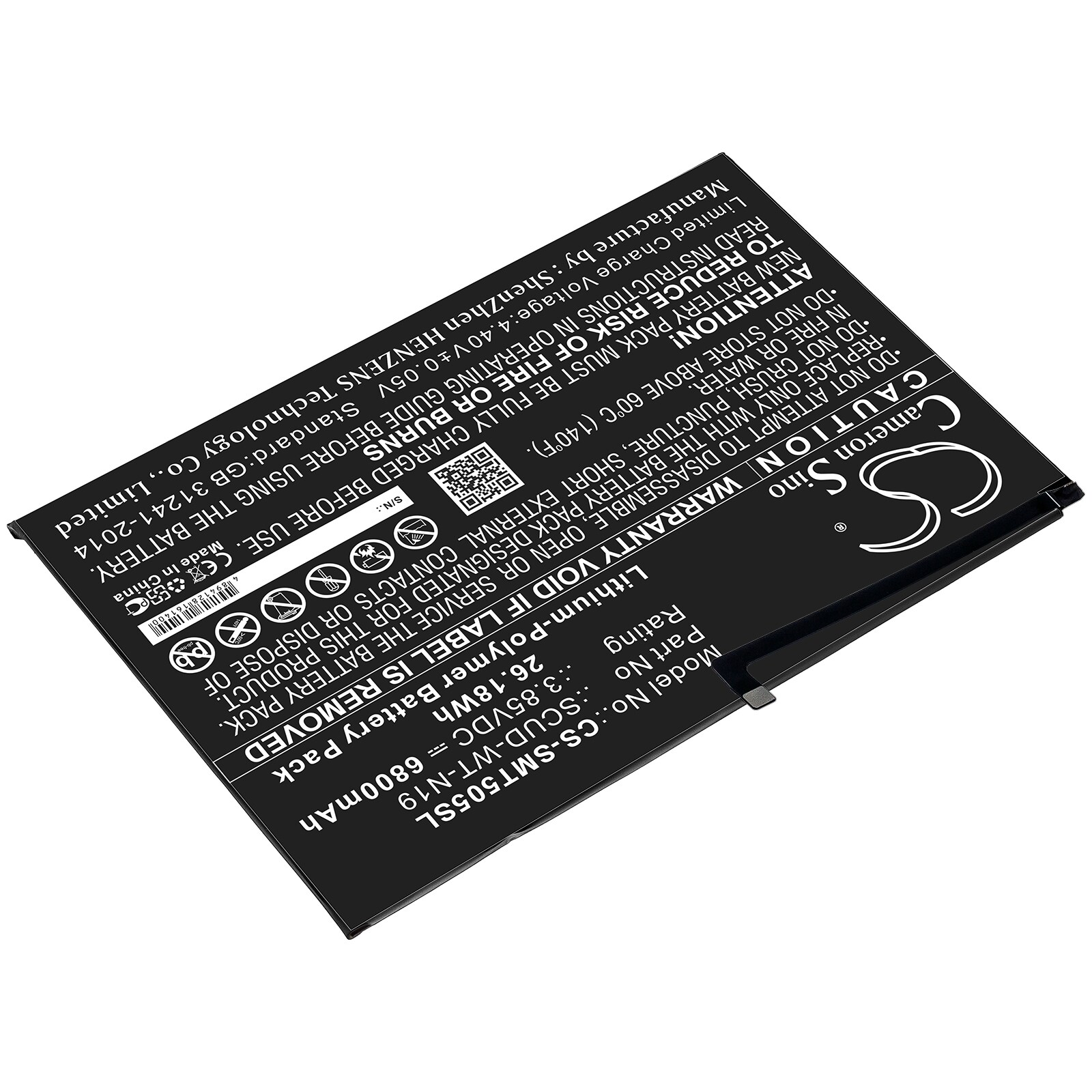 Batteri til Samsung Galaxy Tab A7 10.4 (2020) – 6800 mAh Li-Polymer