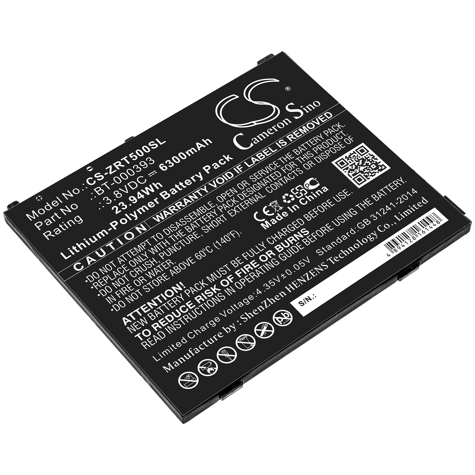 Batteri til nettbrett for Zebra ET50, ET55, ET51CE osv.