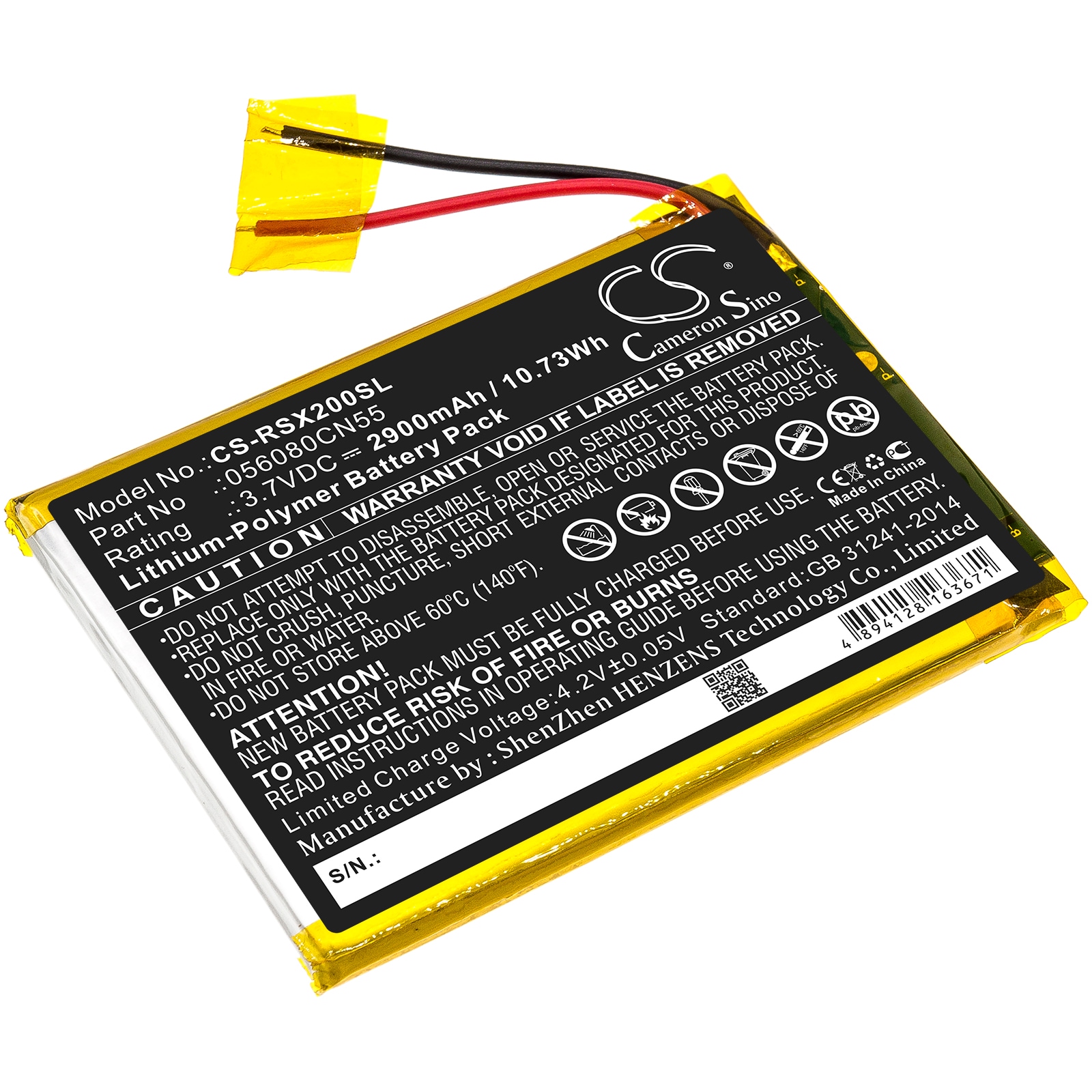 Batteri til nettbrett for Oregon Scientific Meep, Meep X2, OP0118-13