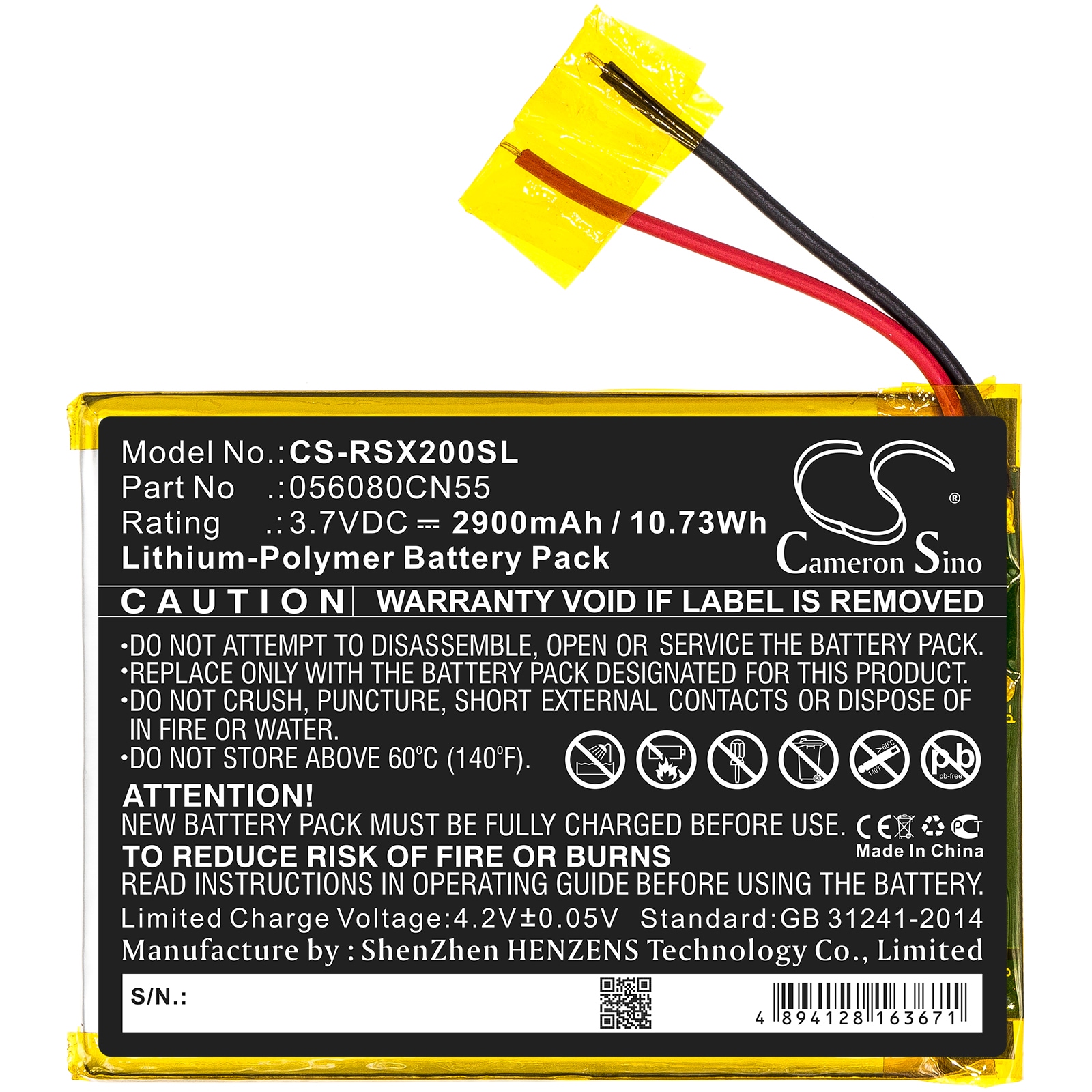 Batteri til nettbrett for Oregon Scientific Meep, Meep X2, OP0118-13