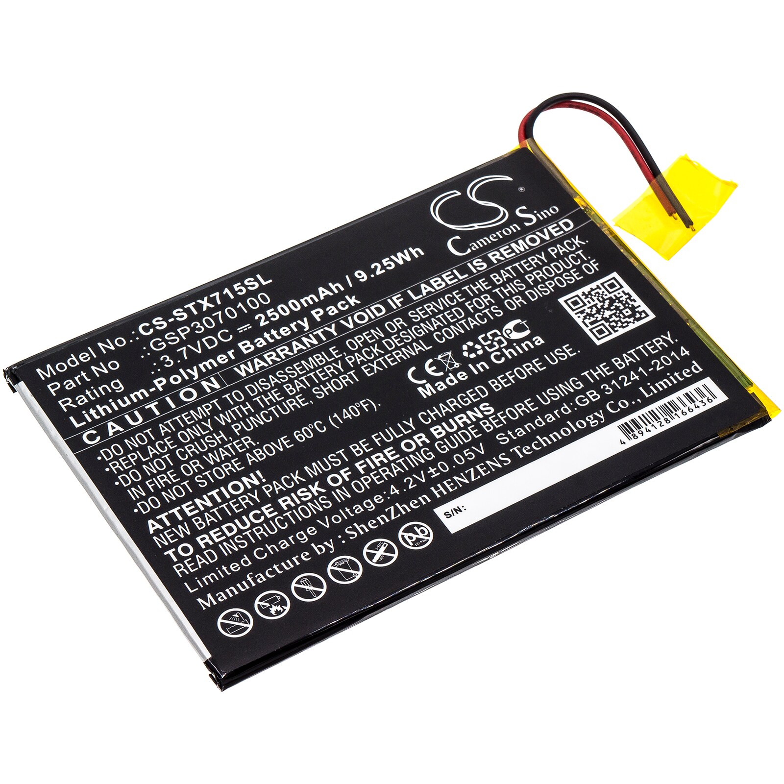 Batteri til nettbrett for SmarTab ST7150