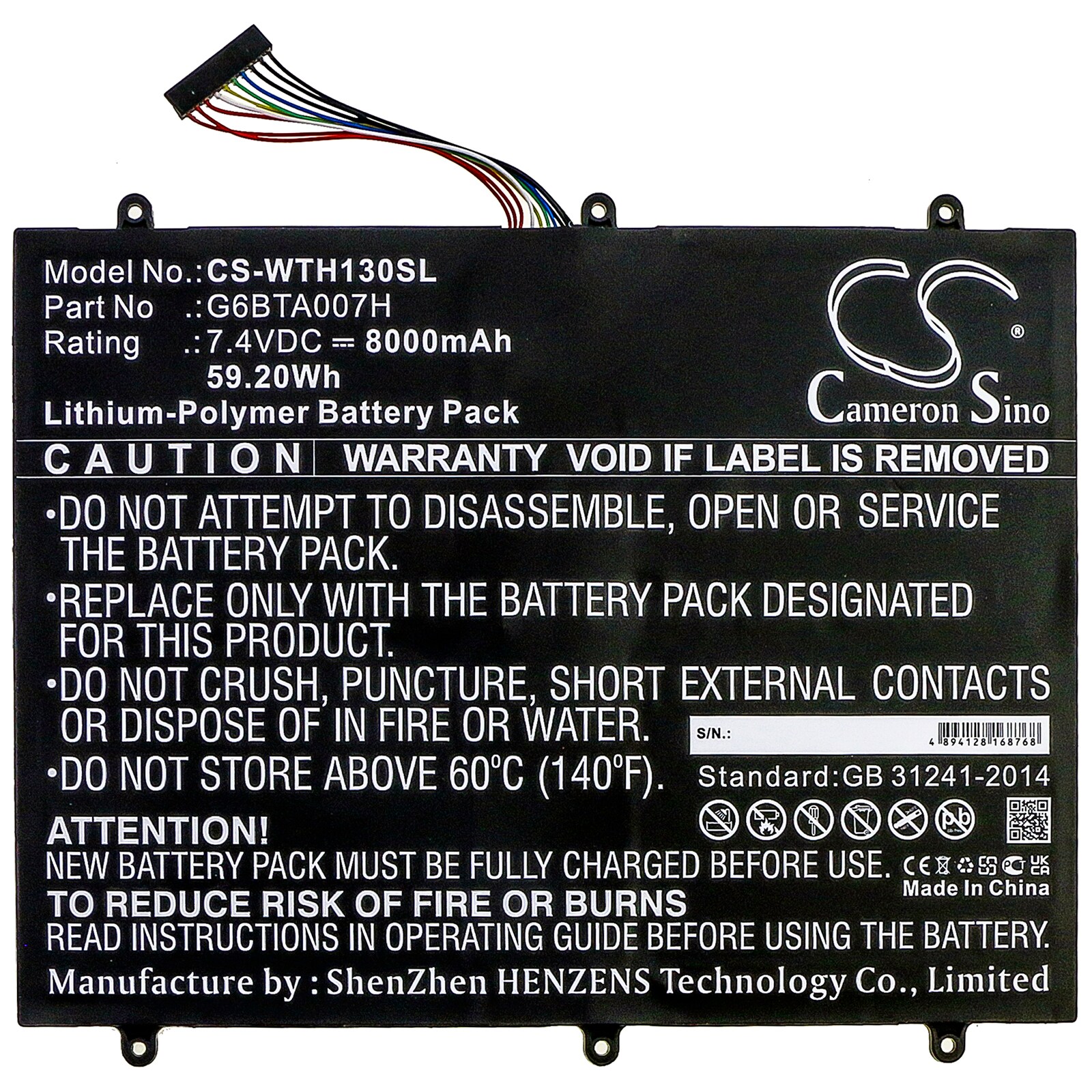Nettbrettbatteri for Wacom Cintiq Companion 2, DTH-W1300