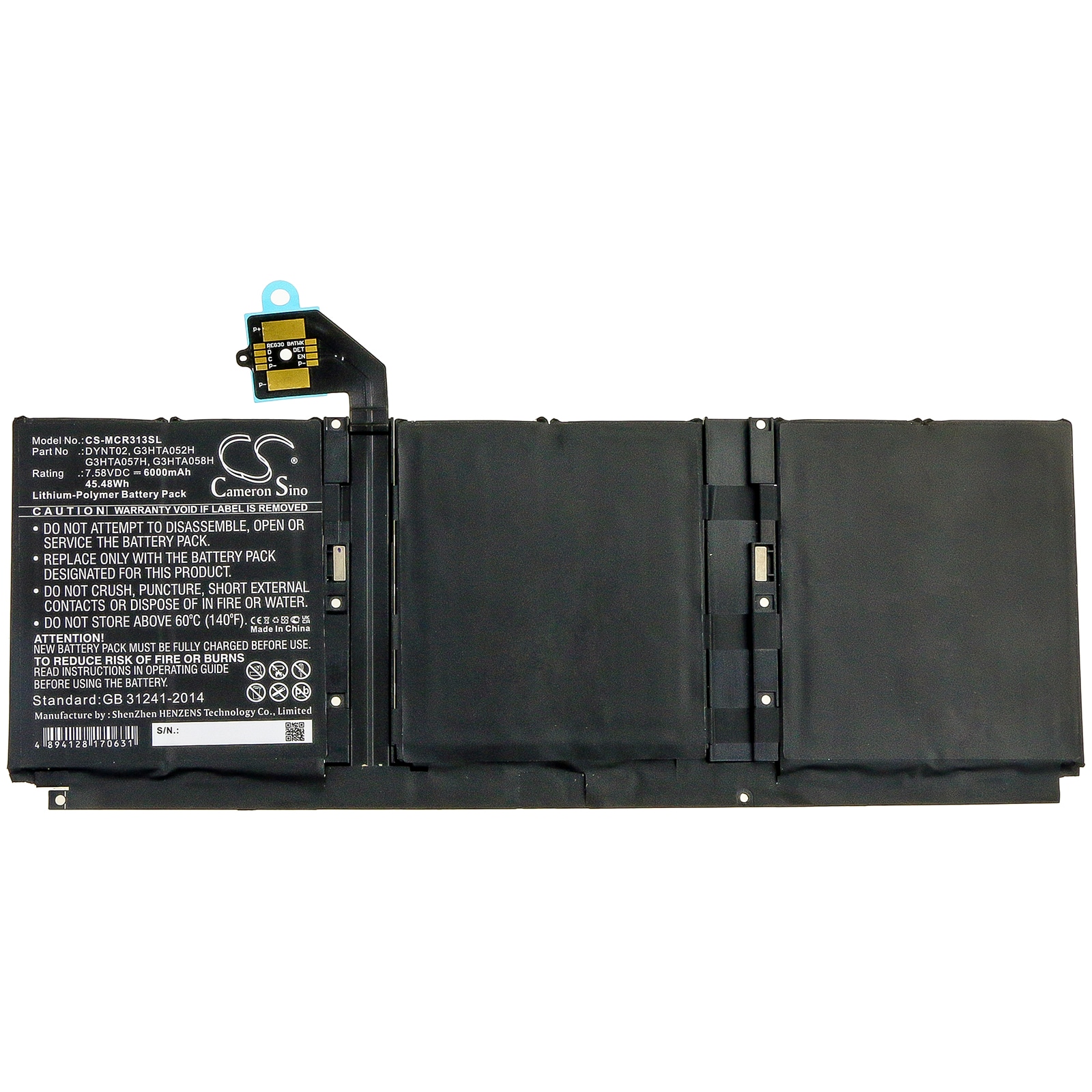 Batteri til nettbrett for Microsoft Surface Book 3 13 Core i5-1035G7 og andre.