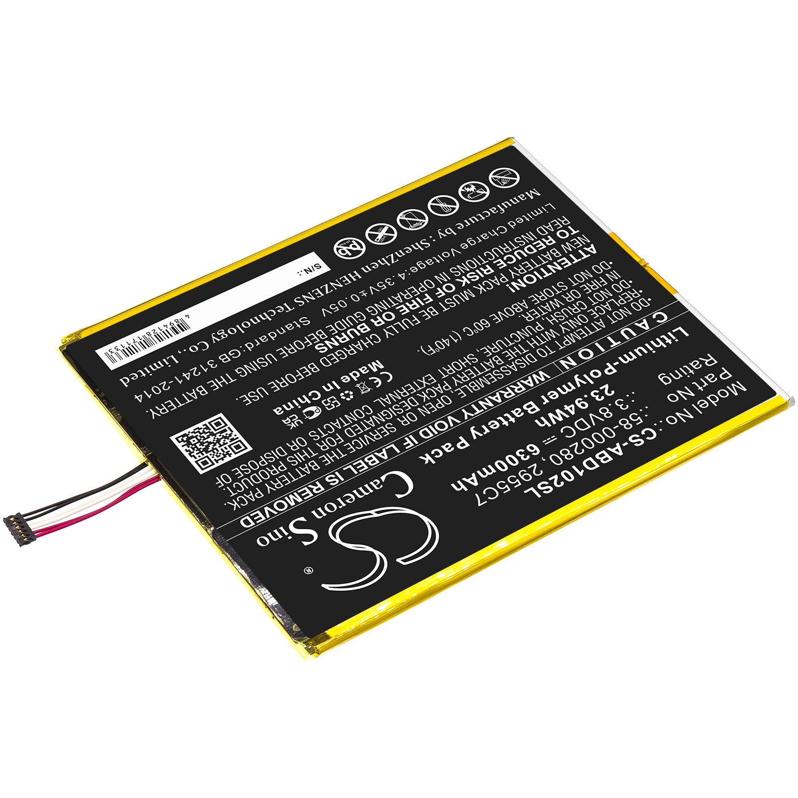 Batteri til nettbrett for Amazon Kindle Fire HD 10.1 9th, M2V3R5