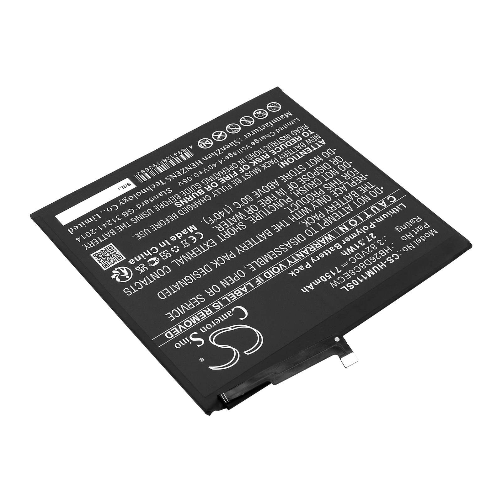 Batteri til nettbrett for Huawei MatePad 11, DBY-W09