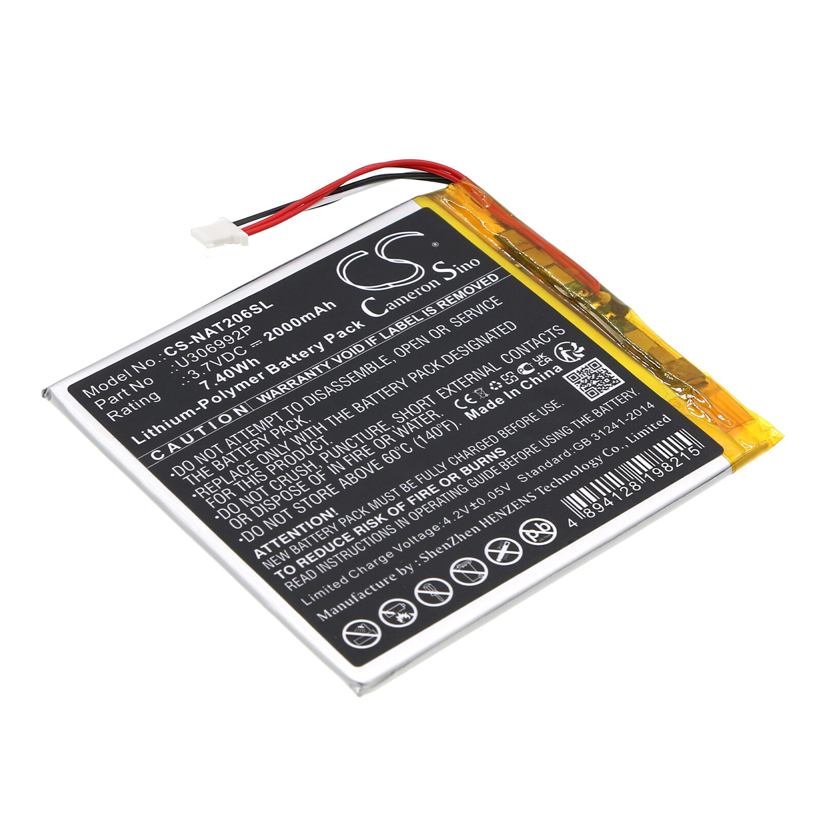 Batteri til nettbrett for ONN Surf Tablet 7", 100005206, 100026191