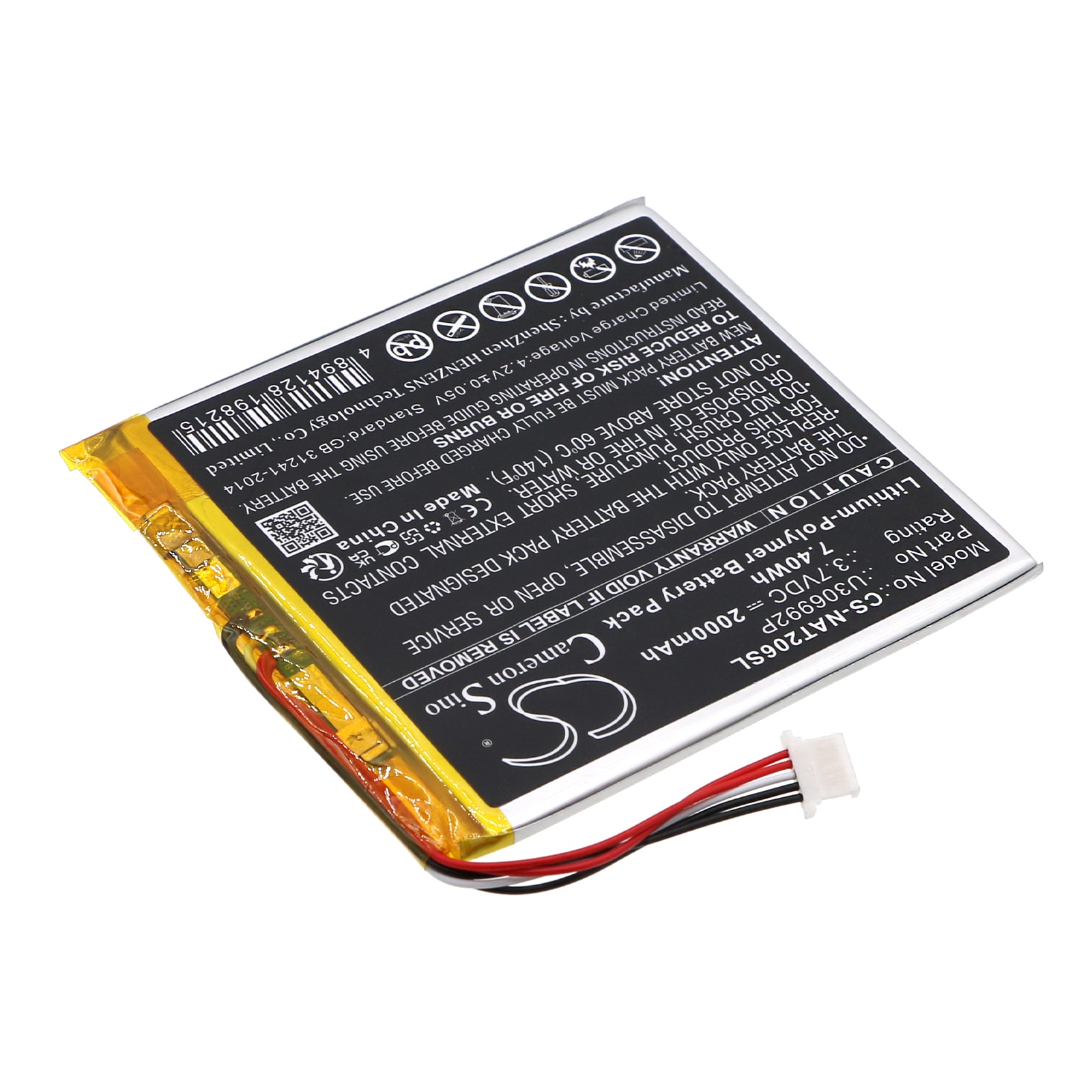 Batteri til nettbrett for ONN Surf Tablet 7", 100005206, 100026191
