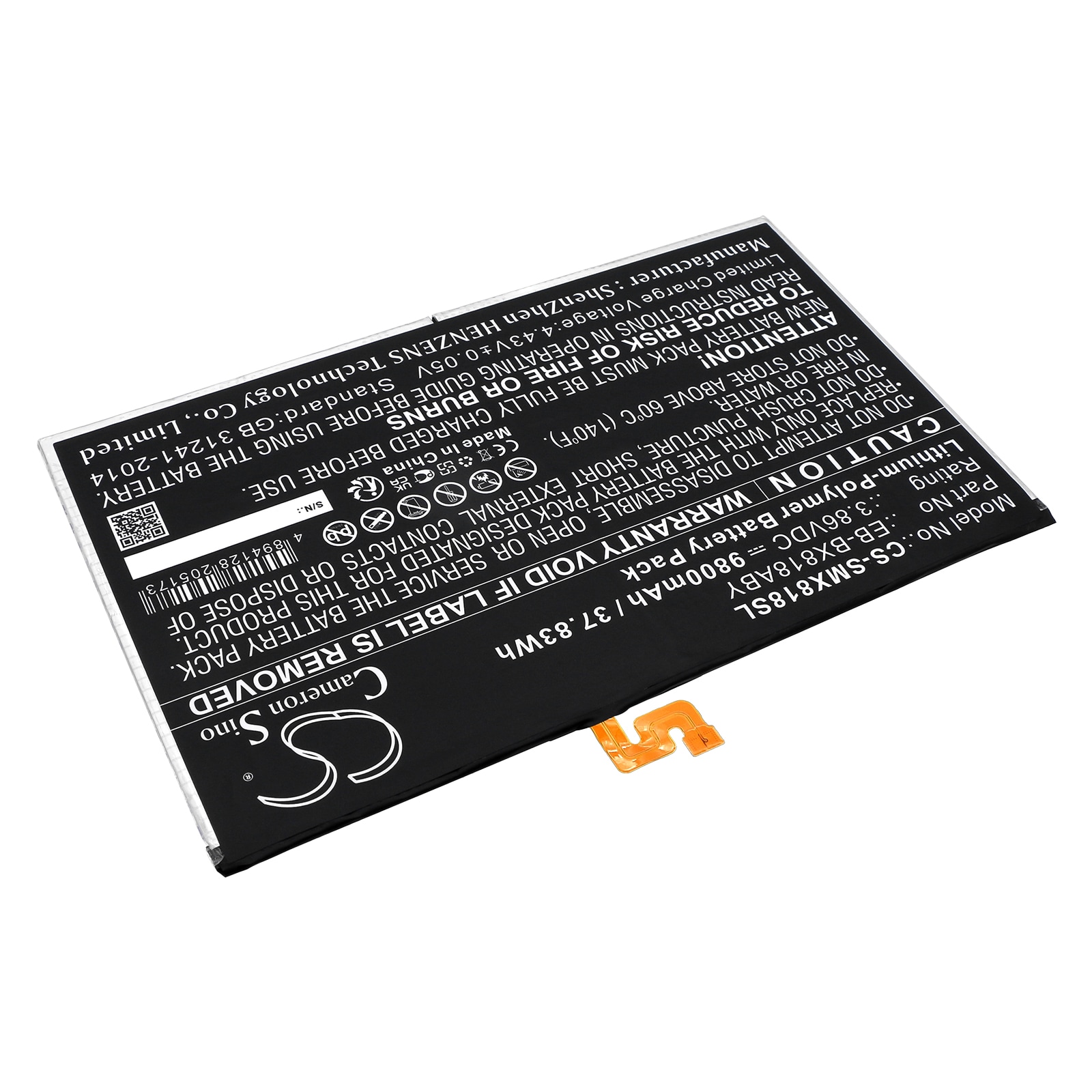 Batteri til nettbrett for Samsung SM-X816N, SM-X816, SM-X818A og andre.
