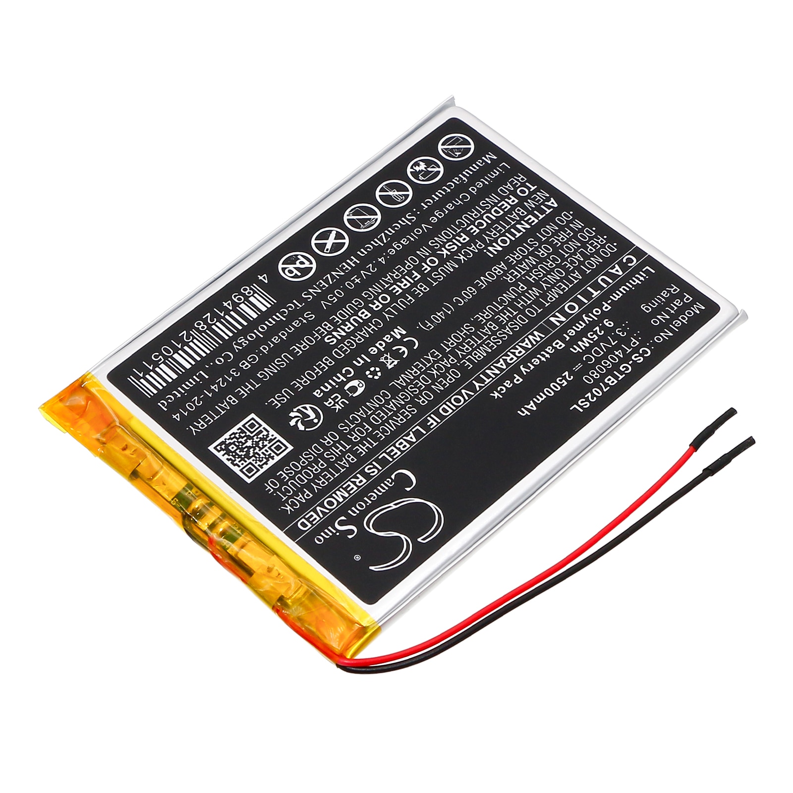Batteri til nettbrett for 3GO GT7002, Geotab 7