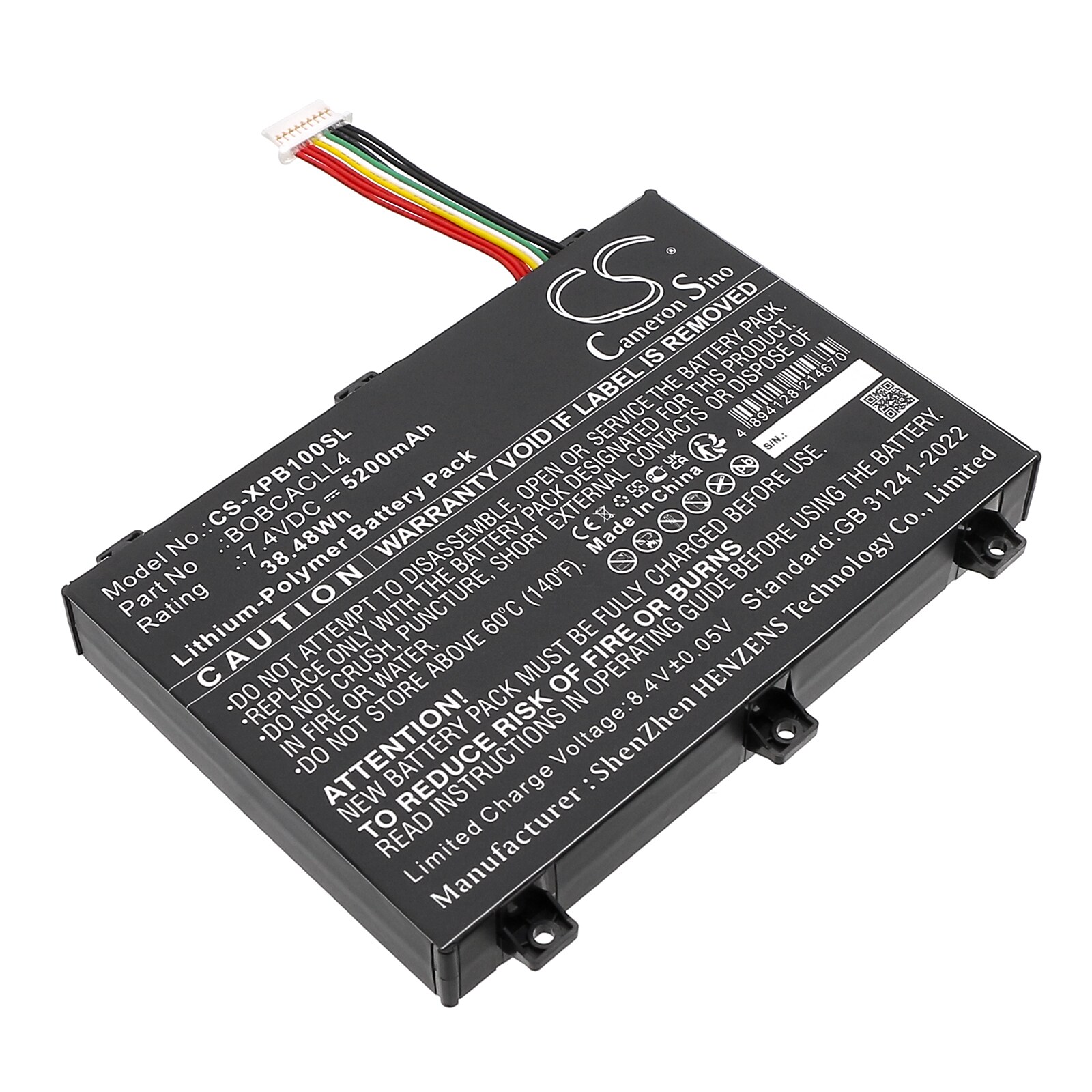 Batteri til nettbrett for Xplore Bobcat Rugged IX101B1-nettbrett, XSlate B10 og andre.