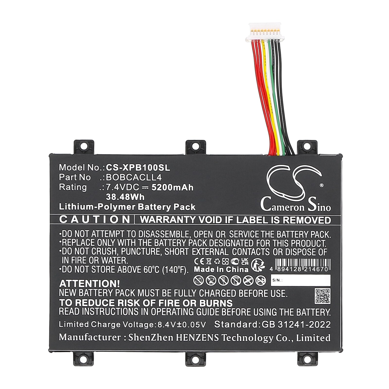 Batteri til nettbrett for Xplore Bobcat Rugged IX101B1-nettbrett, XSlate B10 og andre.