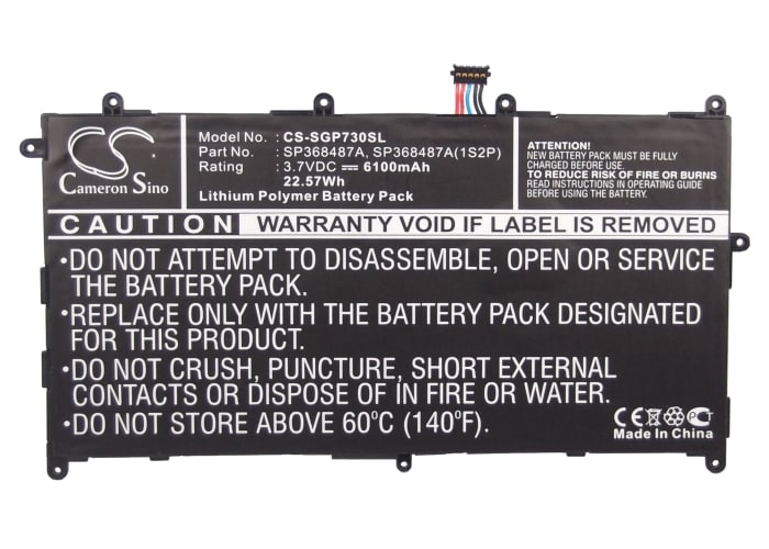 Batteri til nettbrett for Samsung Galaxy Tab 8.9, GT-P7300, GT-P7310 og andre.