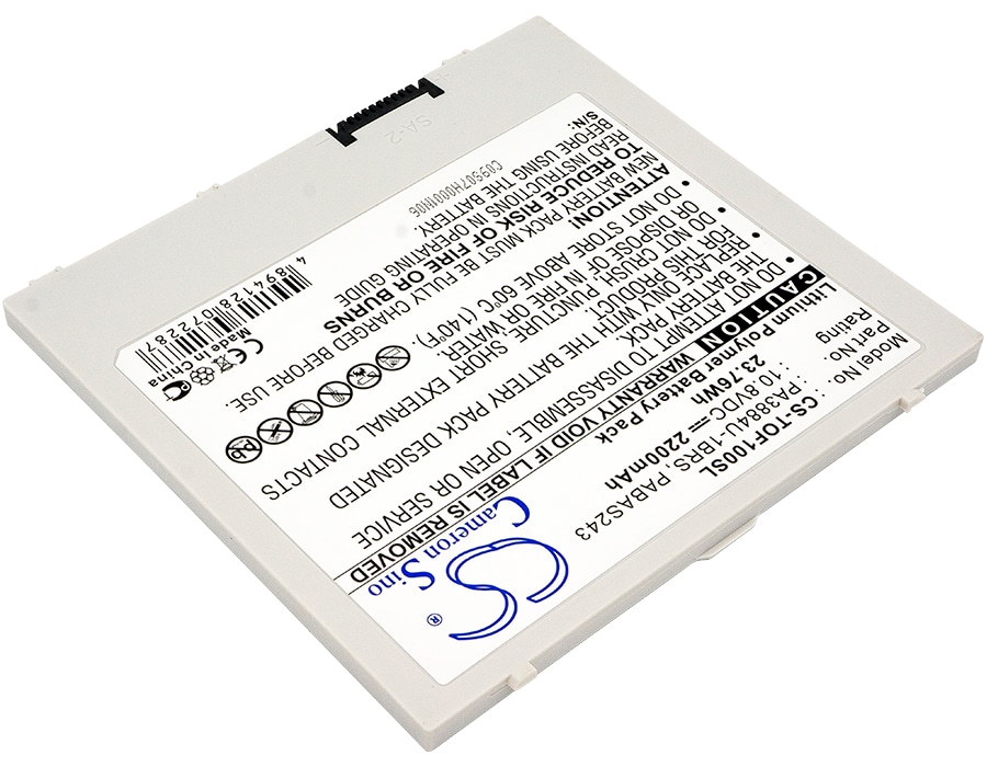 Batteri til nettbrett for Toshiba 10 Thrive, Follo 100, Thrive AT105-T016 og andre.