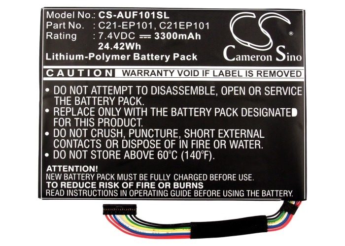 Batteri til nettbrett for Asus Eee Transformer TF101 og andre.