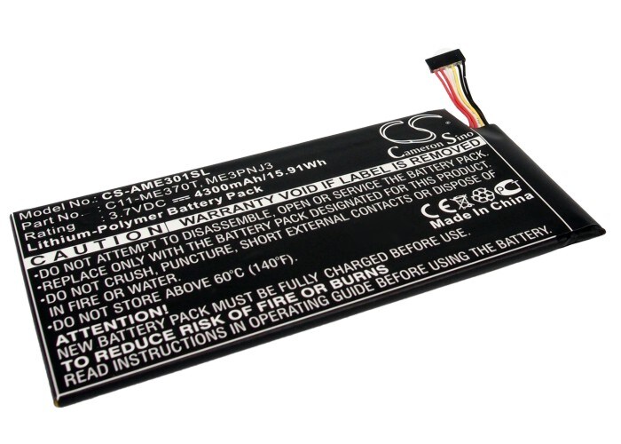 Batteri til nettbrett for Google Nexus 7, Nexus 7 8 GB, Nexus 7 16 GB og andre.