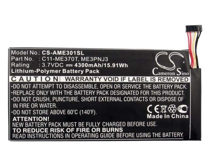 Batteri til nettbrett for Google Nexus 7, Nexus 7 8 GB, Nexus 7 16 GB og andre.