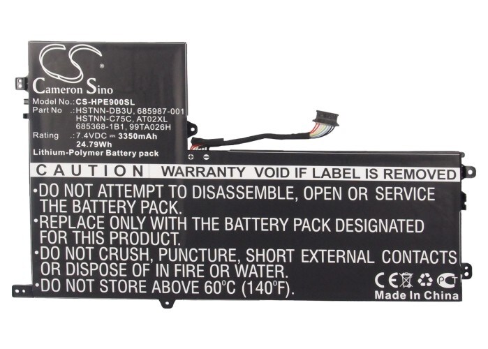 Nettbrettbatteri for HP ElitePad 900, ElitePad 900 G1, D7X24PA og andre