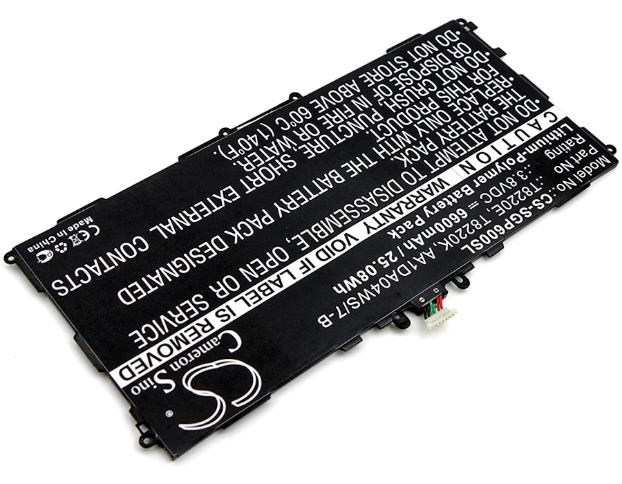 Batteri til nettbrett for Samsung SM-P600, SM-P601, Galaxy Note 10.1 og andre.