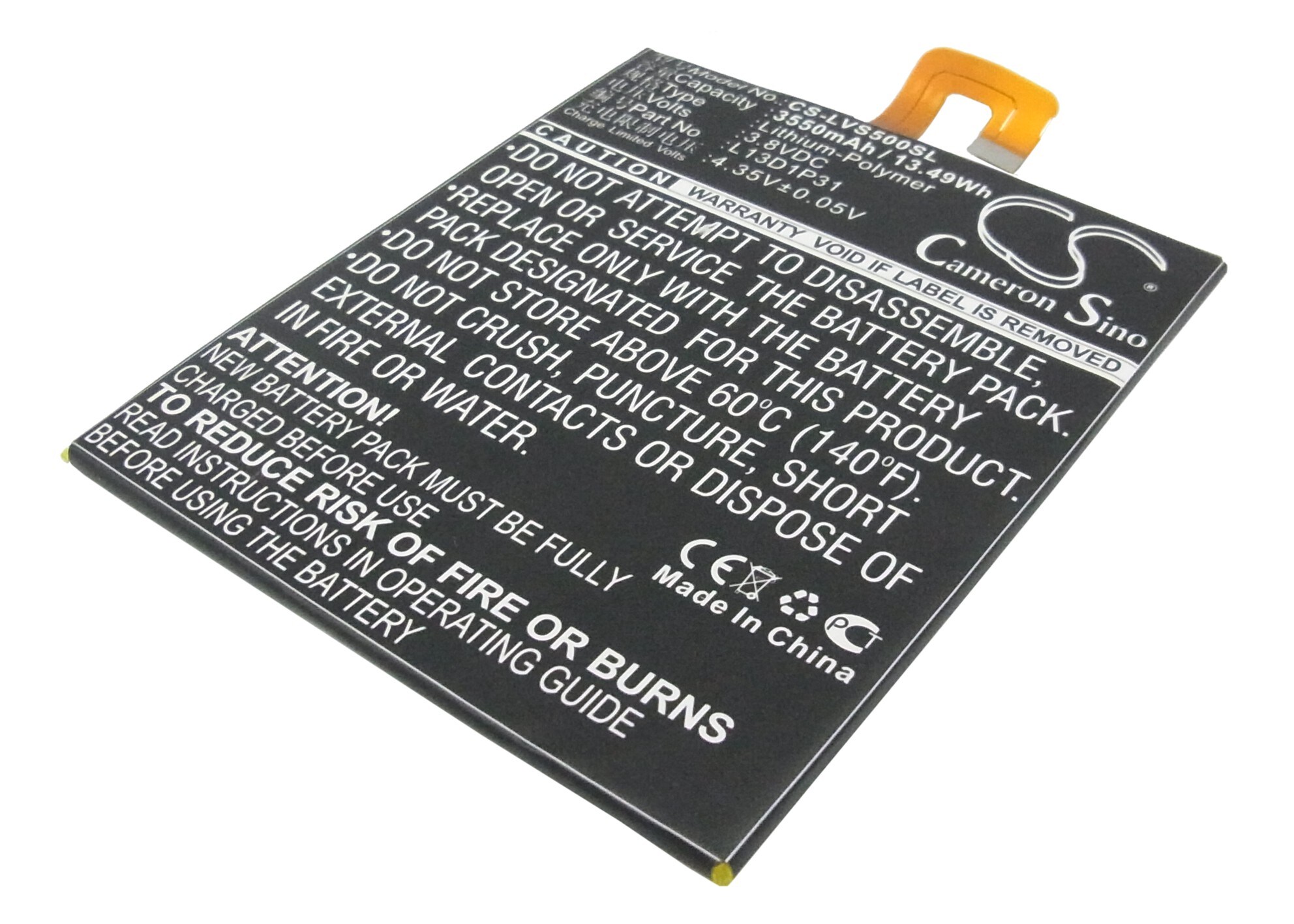 Batteri til nettbrett for Lenovo IdeaPad S5000, TAB 2 A7-20, IdeaTab 2 A7-30 og andre.