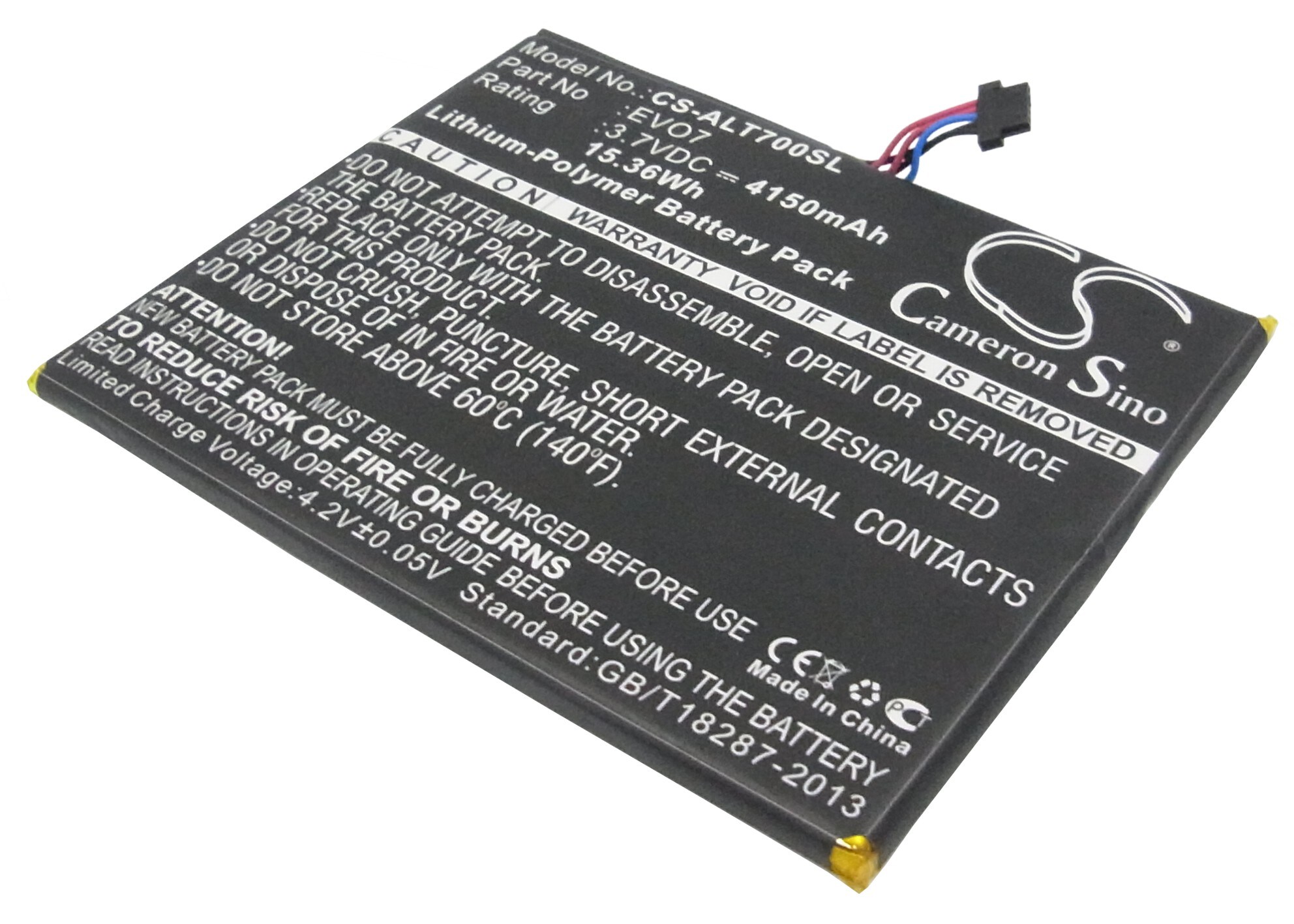Nettbrettbatteri for Alcatel One Touch EVO 7, T70-2AALDE1, OT-T70