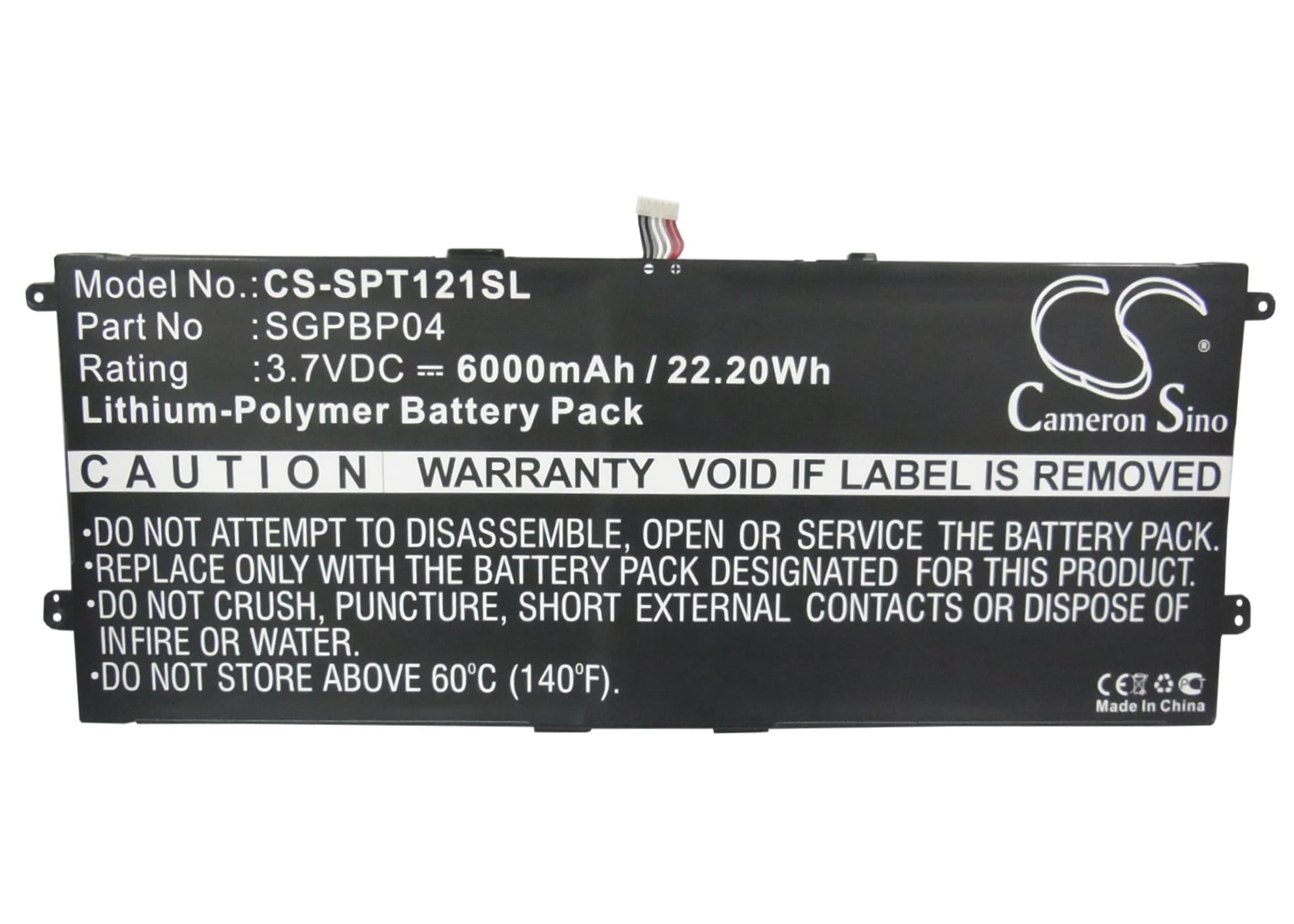 Batteri til nettbrett for Sony Tablet S, GPT121, SGPT121US/S