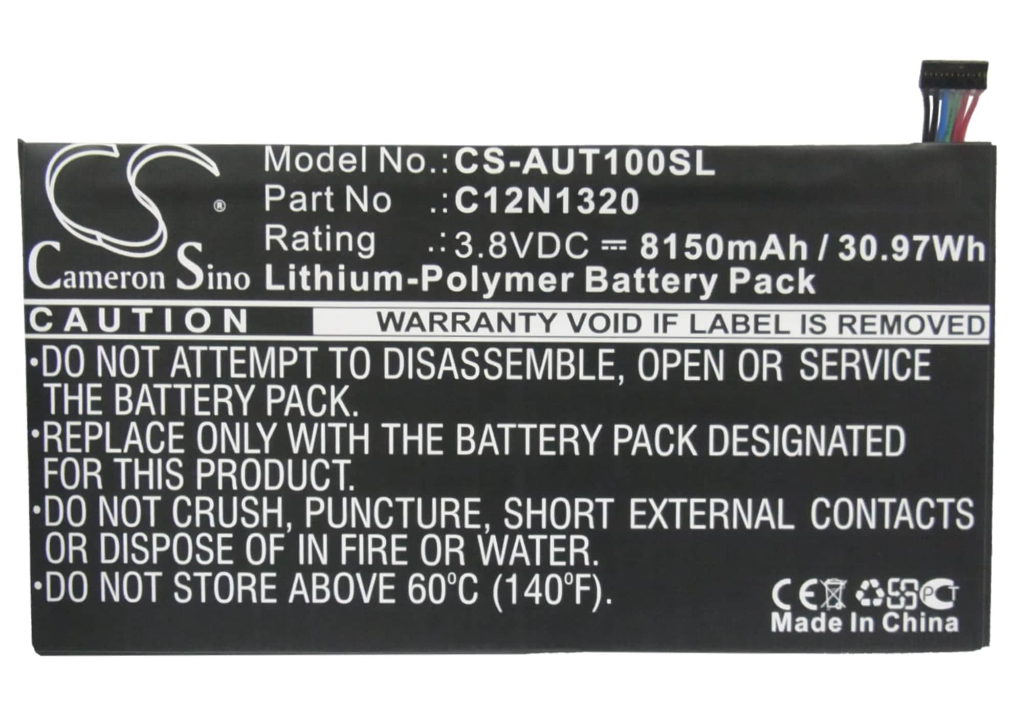 Batteri til nettbrett for Asus Transformer Book T100, Transformer Book T100T og andre.
