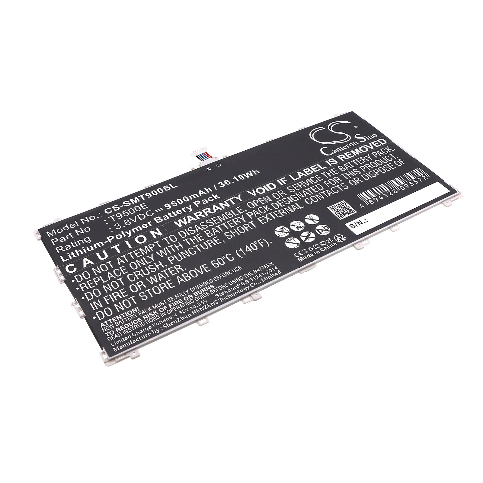 Batteri til nettbrett for Samsung SM-T900, SM-T905, Galaxy TabPRO 12.2 og andre.