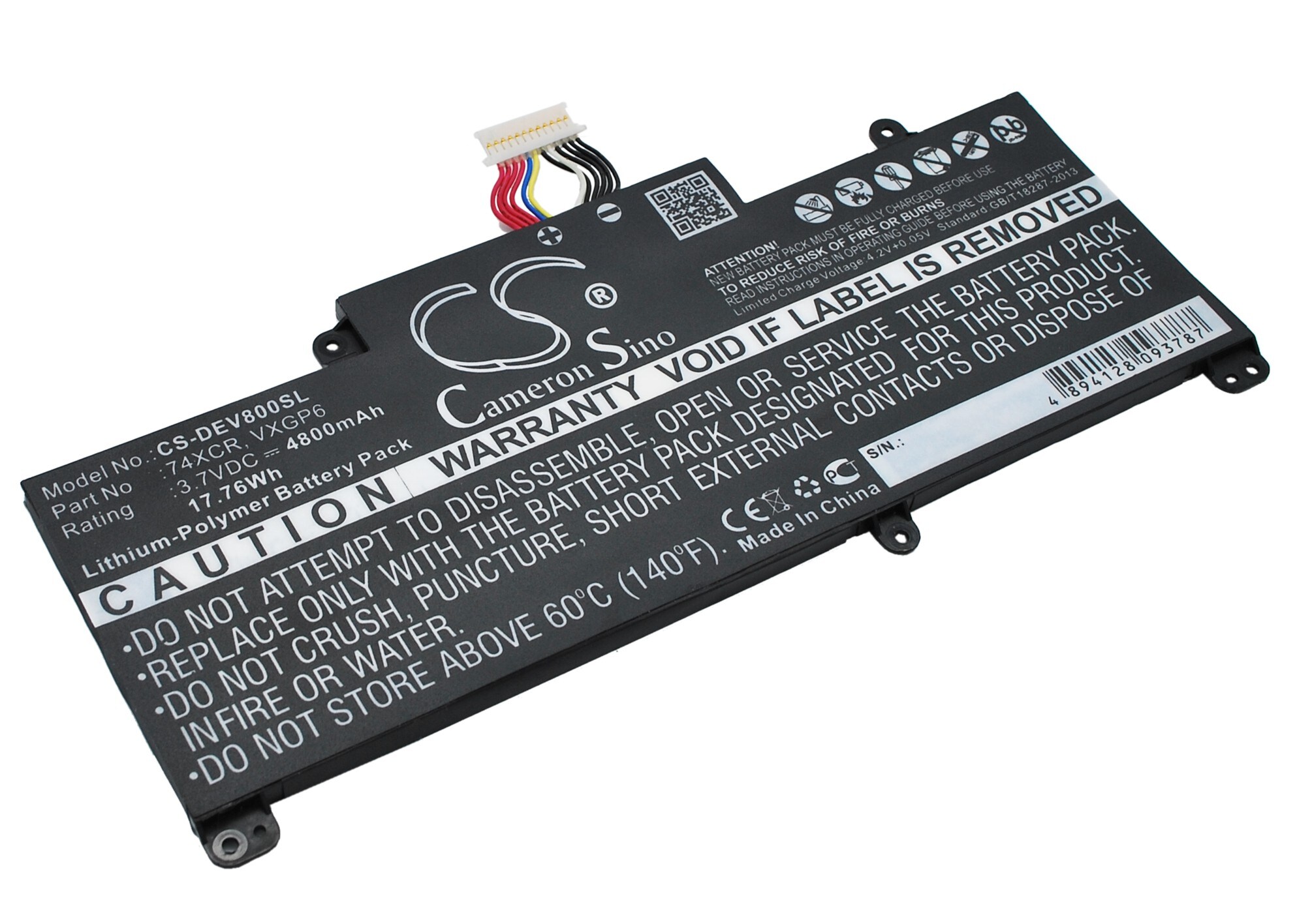 Batteri til nettbrett for DELL Venue 8 Pro, T01D, T10D-5830