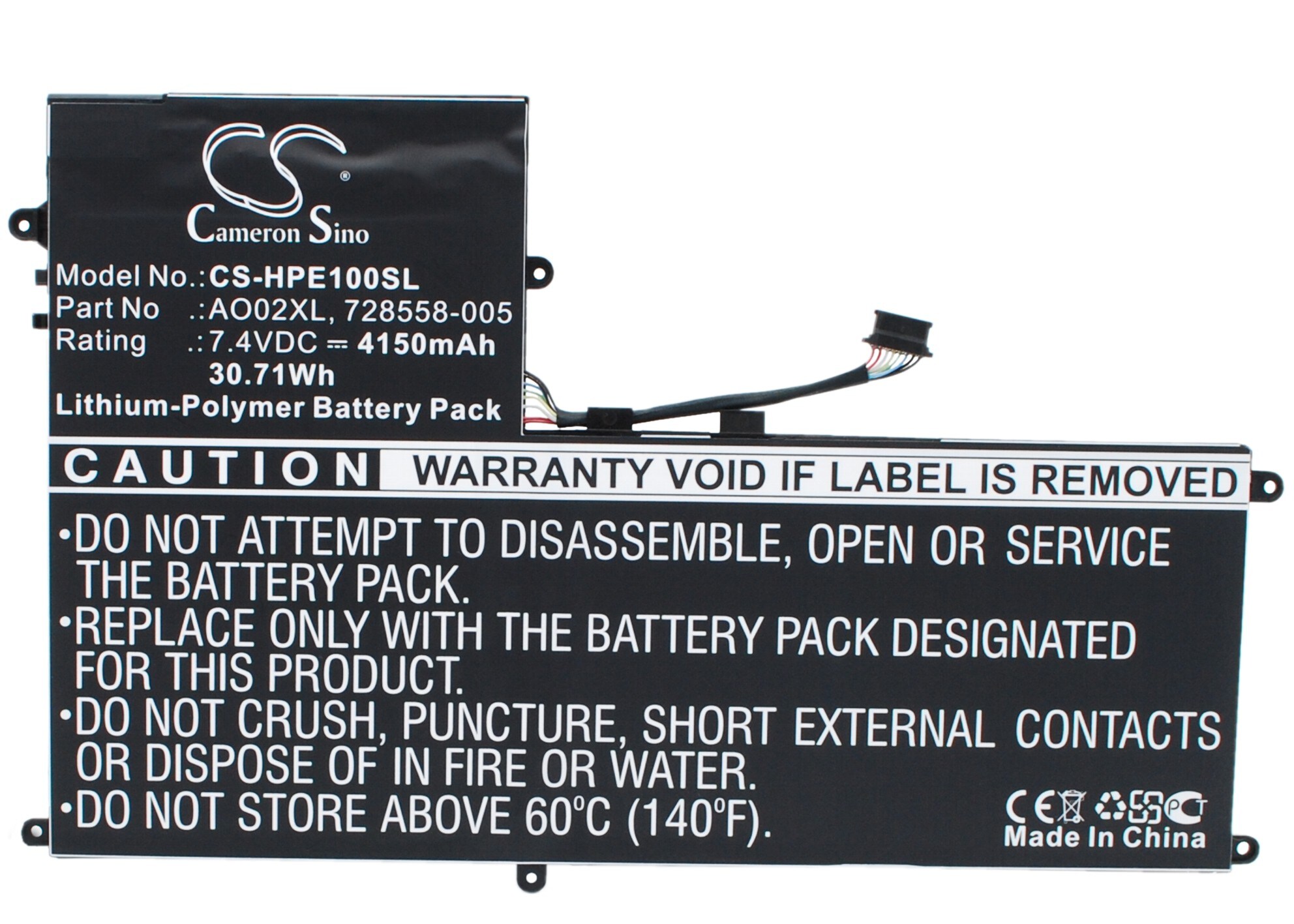 Nettbrettbatteri for HP ElitePad 1000, ElitePad 1000 G2, F1Q77EA og andre