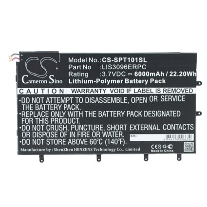 Batteri til nettbrett for Sony Xperia Tablet Z 10.1", SO-03E, Xperia Tablet Z og andre.