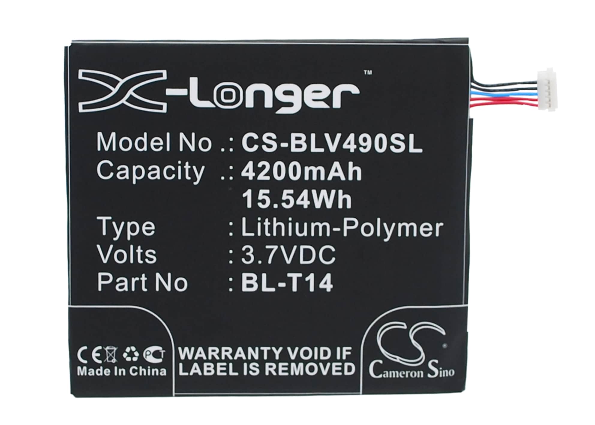 Batteri til nettbrett for LG G Pad 8.0, V490, V495 og andre.
