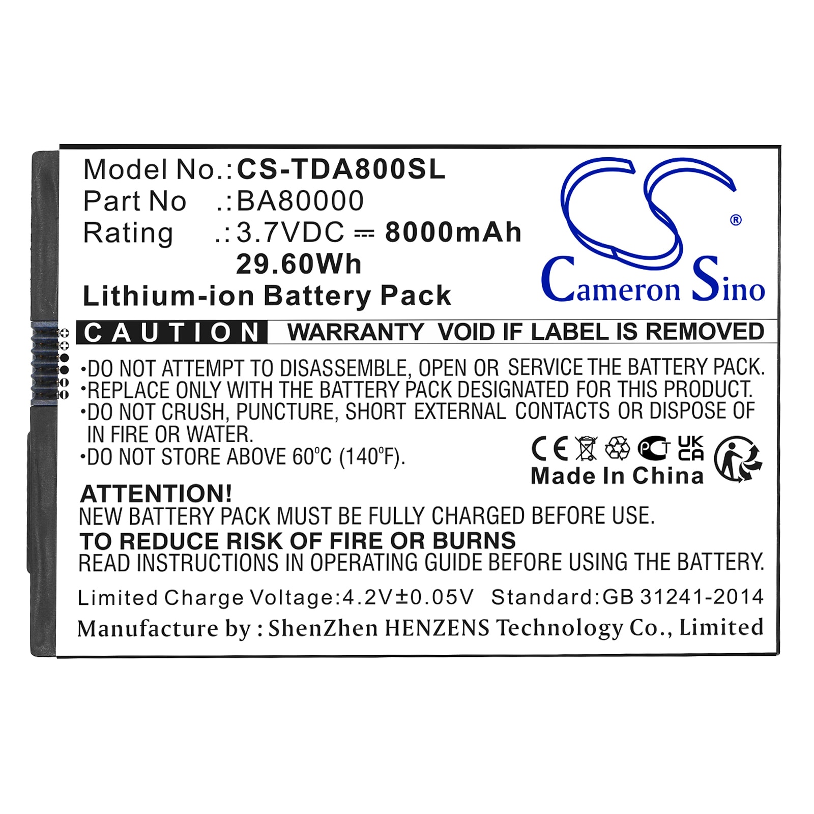 Batteri til nettbrett for Flytech PB63D31