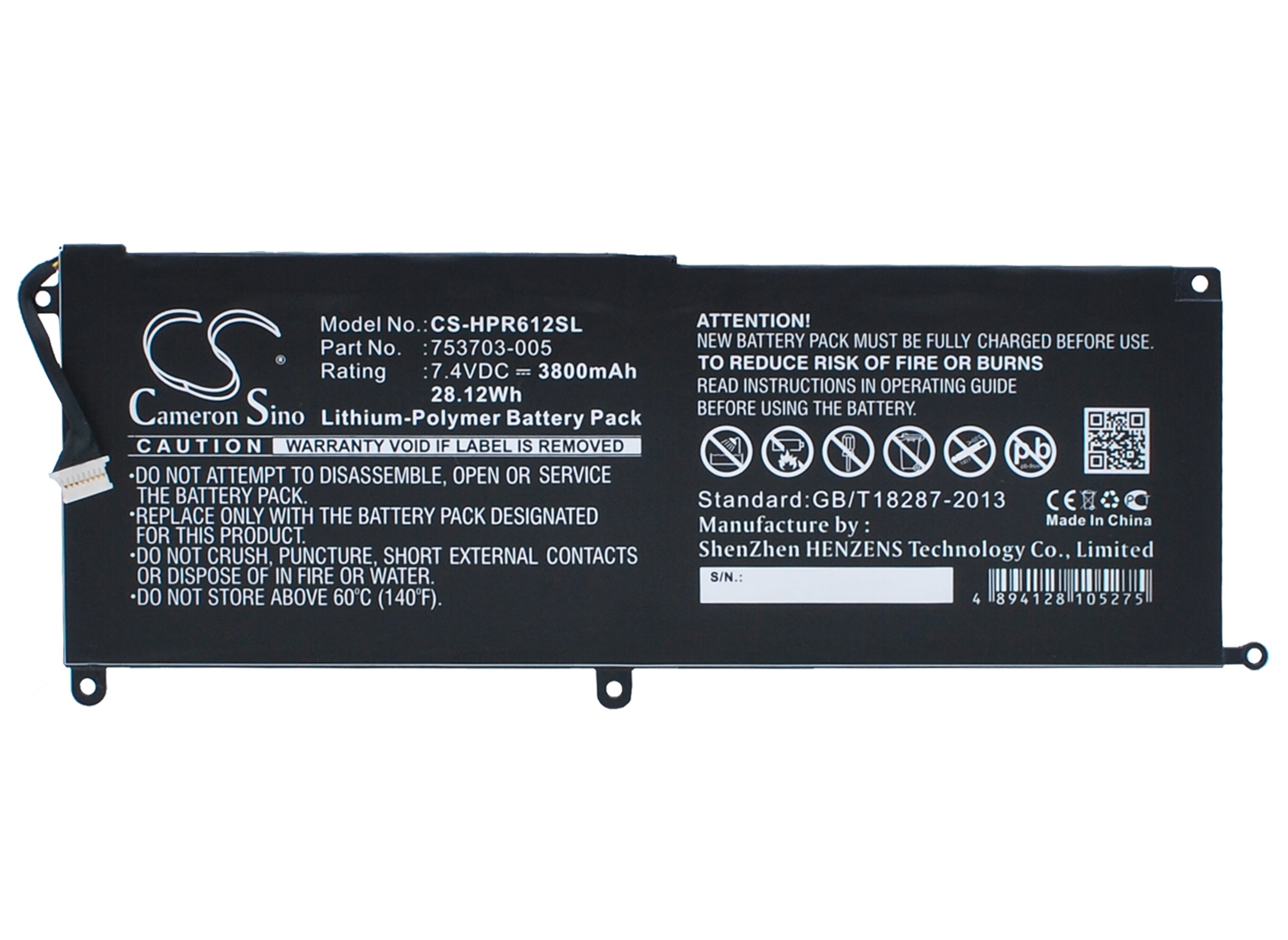 Nettbrettbatteri for HP Pro x2 612 G1, Pro Tablet x2 612 G1 (F1P93EA) og andre
