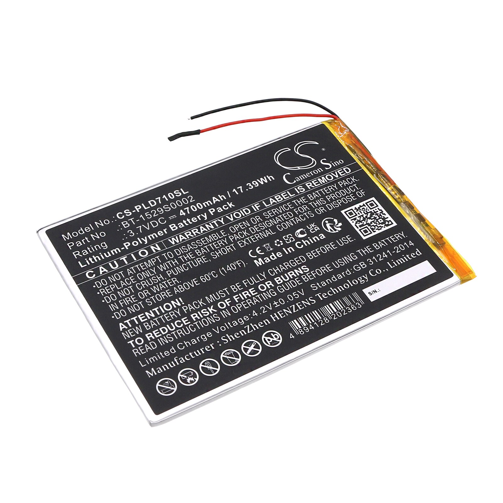 Batteri til nettbrett for Polaroid MID1047, MID1048, MIDK147 osv.