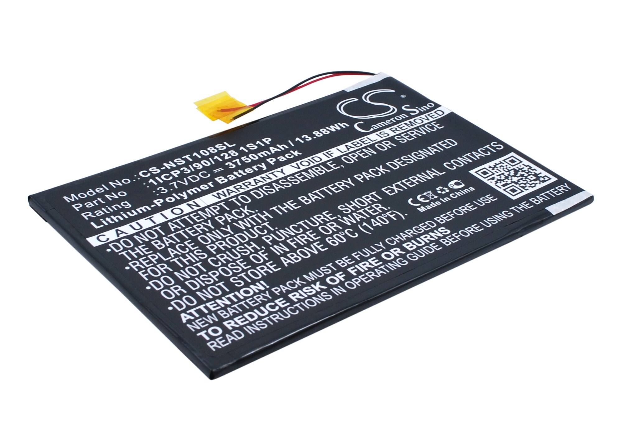 Batteri til nettbrett for Nuvision Nuvision 10,1", TM1088C