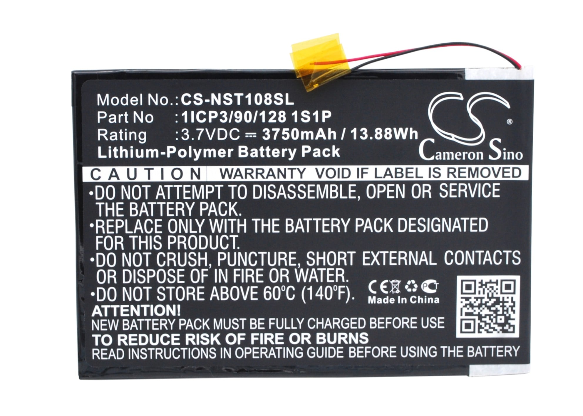 Batteri til nettbrett for Nuvision Nuvision 10,1", TM1088C