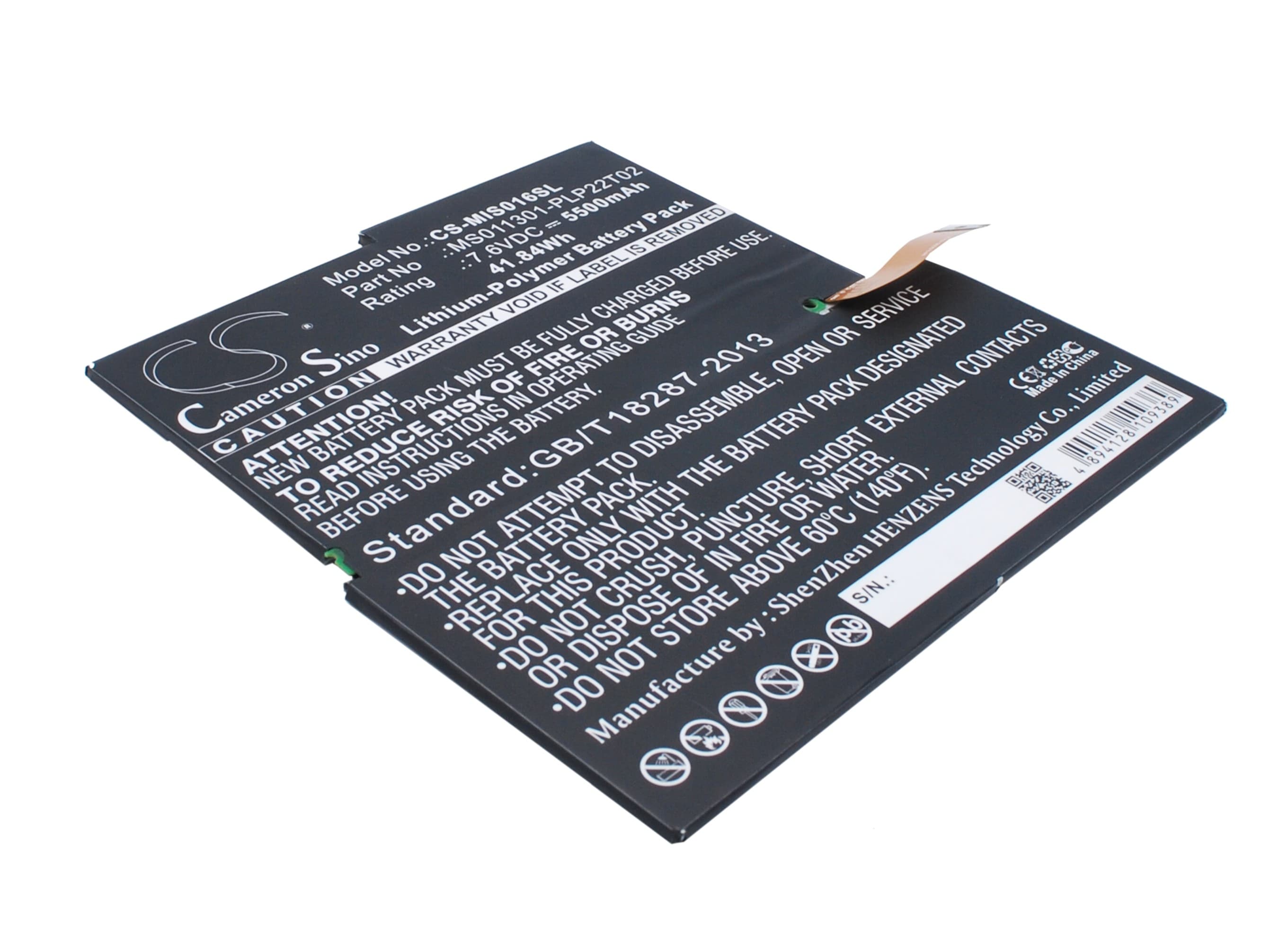 Batteri til nettbrett for Microsoft Surface 3, Surface Pro 3, MQ2-0000 og andre.