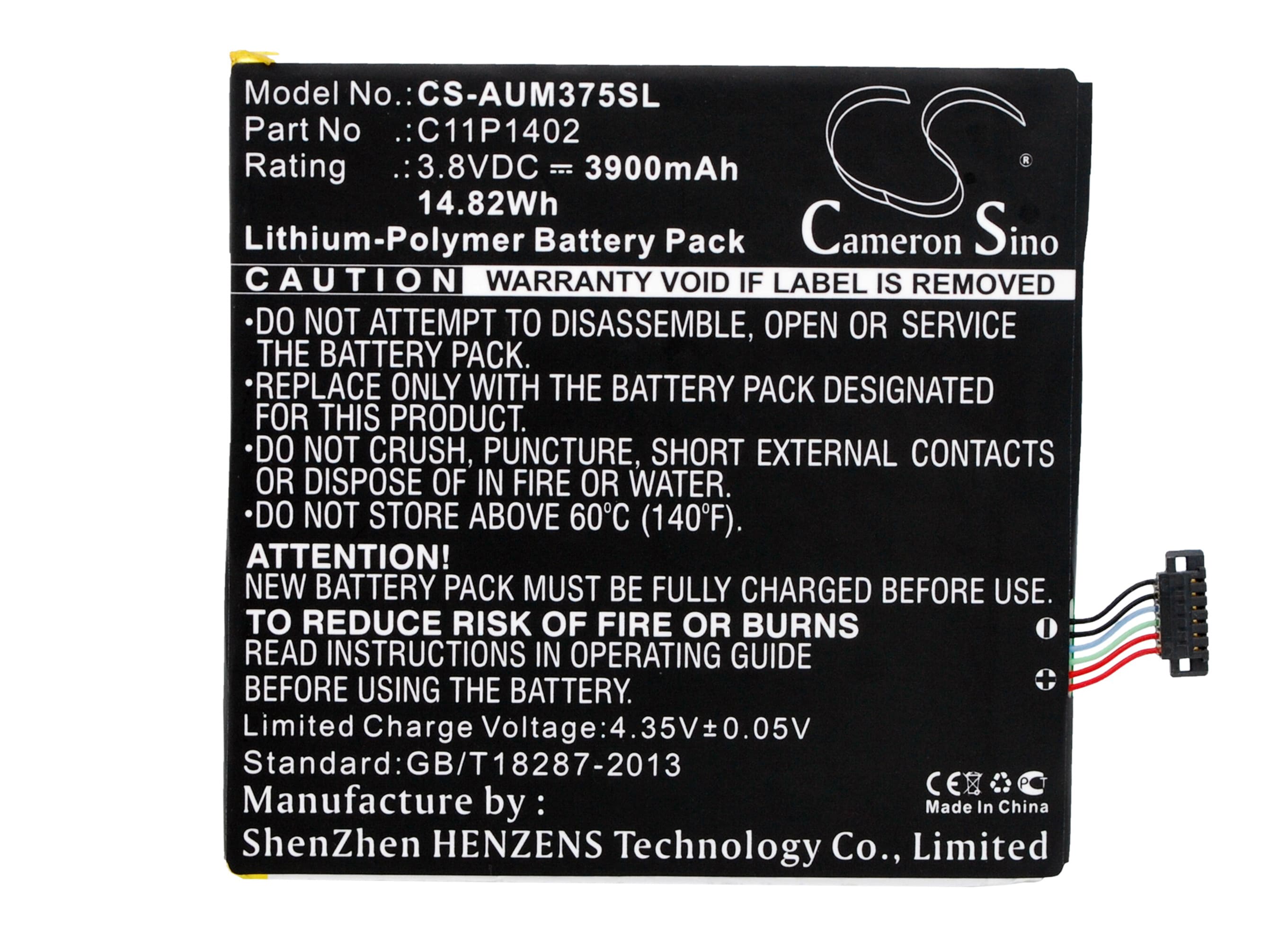 Batteri til nettbrett for Asus FE375CG, FE375CXG, Padpone 7 K019 og andre.