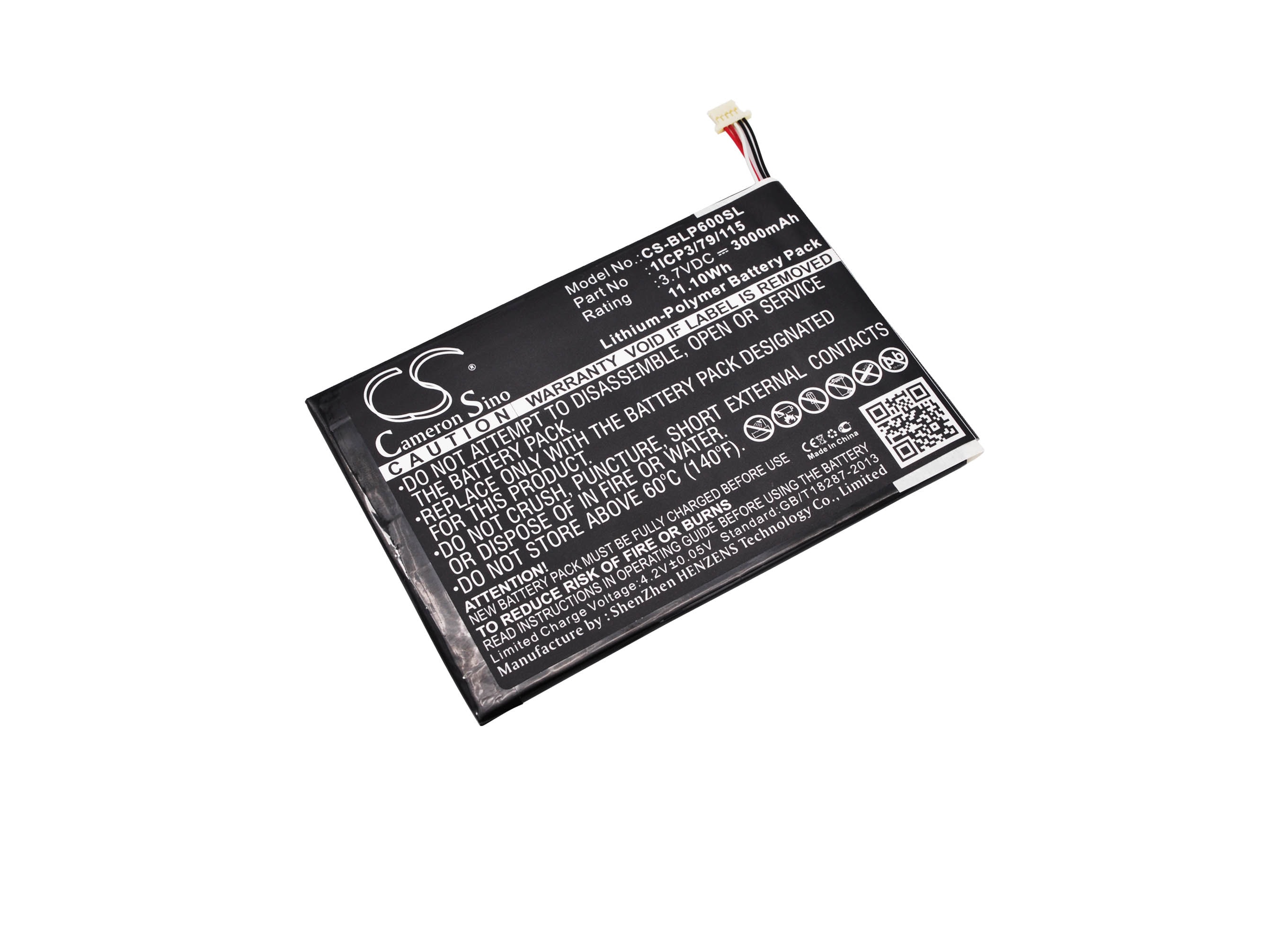 Batteri til nettbrett for BLU TouchBook 7.0 Pro, P60W