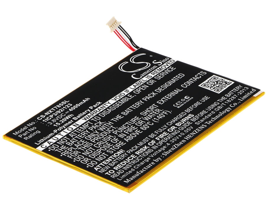 Batteri til nettbrett for Nextbook NX785QC8G, NX785QC16G