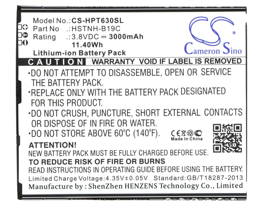 Nettbrettbatteri for HP Slate6 VoiceTab, Slate 6 VoiceTab II Dual SIM, 6301RA og andre.