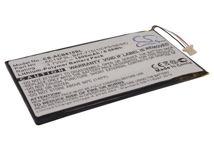 Nettbrettbatteri for Acer B1-A71, Tab B1, Iconia B1-A71 og andre.