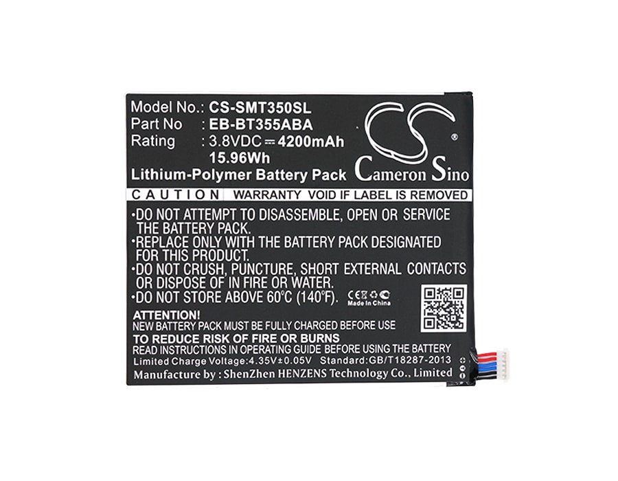 Batteri til nettbrett for Samsung SM-T350, Galaxy Tab A 8.0, SM-P350 og andre.