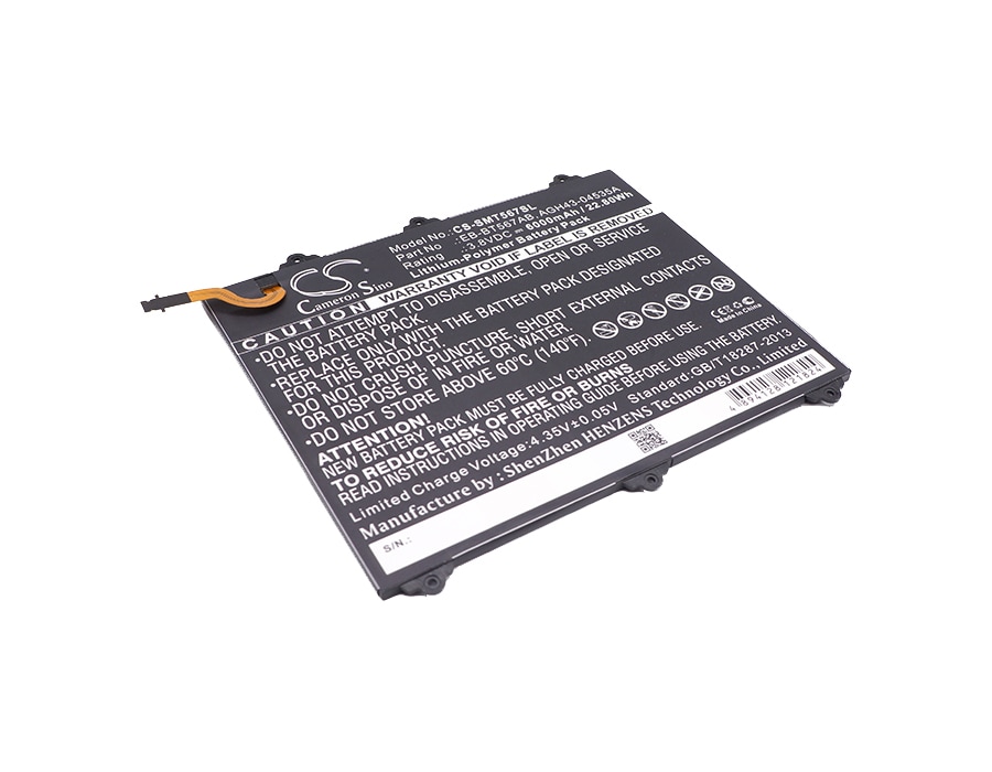 Batteri til nettbrett for Samsung SM-T567, SM-T567V, Galaxy Tab E 9.6 XLTE og andre.