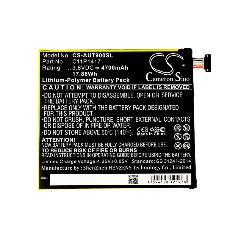 Batteri til nettbrett for Asus Transformer Book T90, ansformer Book T90 Chi