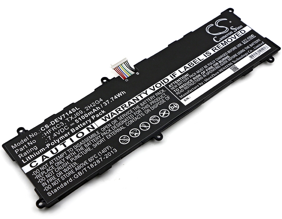 Nettbrettbatteri for DELL Venue 11 Pro 7140, Venue 11 Pro 7140 nettbrett
