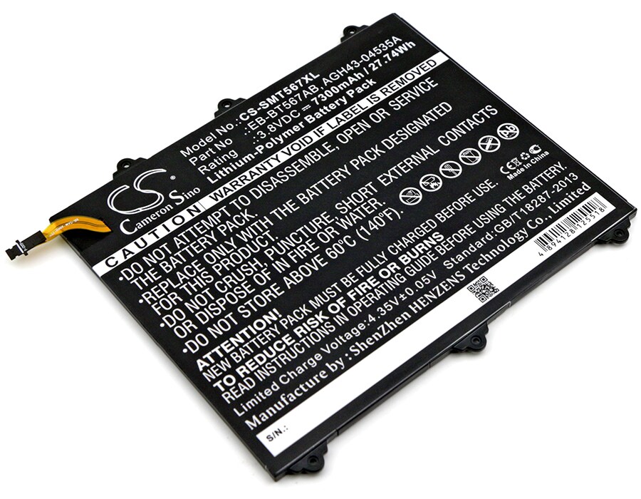 Batteri til nettbrett for Samsung SM-T567, SM-T567V, Galaxy Tab E 9.6 XLTE og andre.