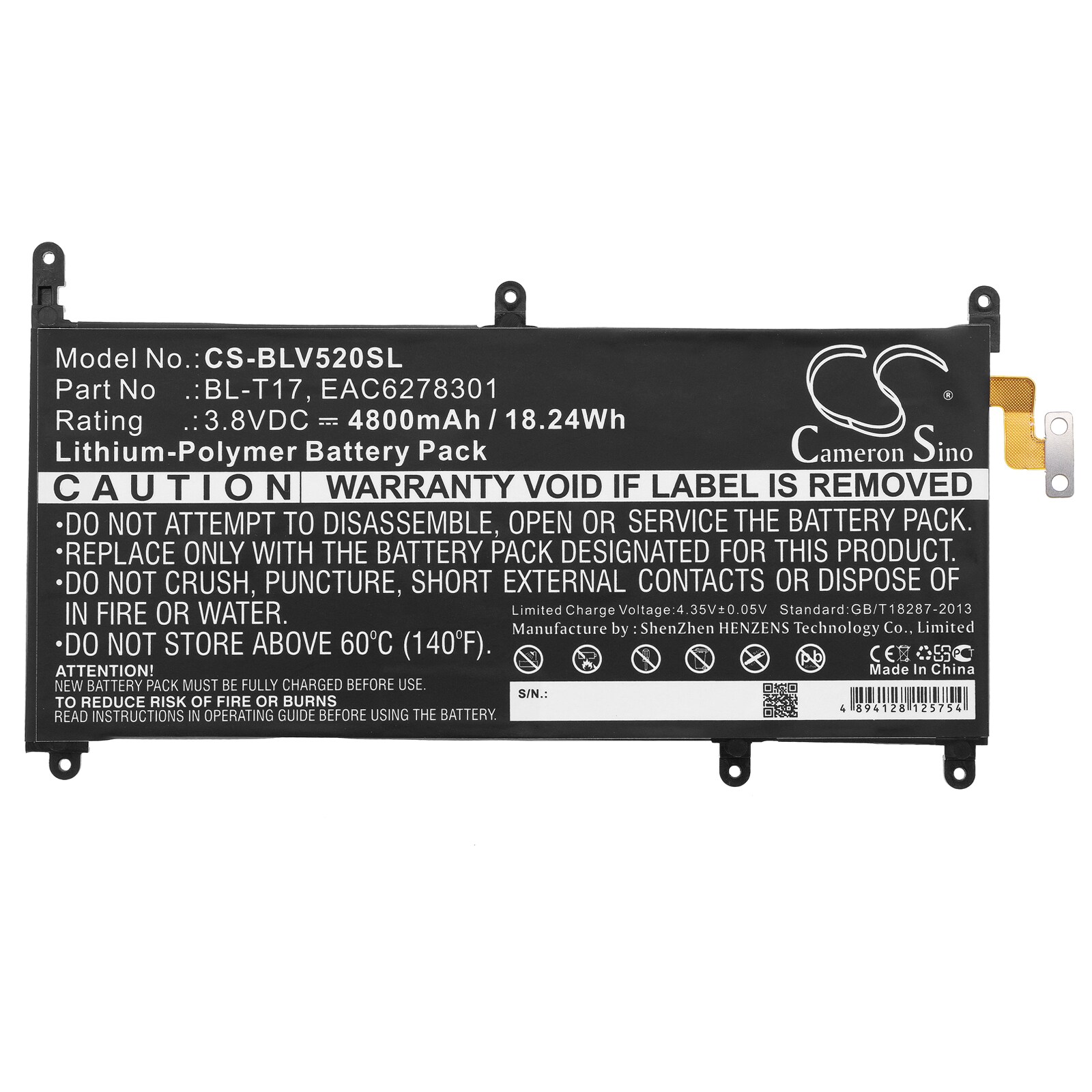 Batteri til nettbrett for LG G Pad X 8.3, VK815, G Pad III 8.0