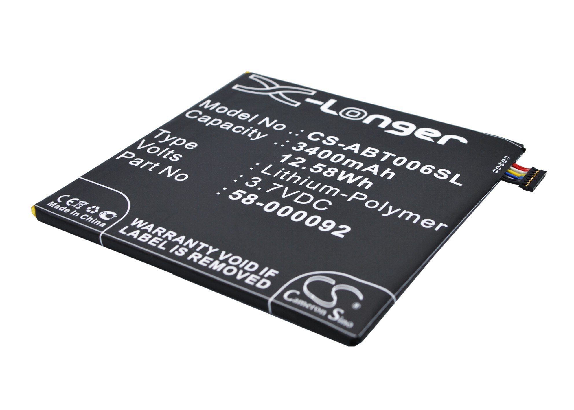 Batteri til nettbrett for Amazon Fire HD 6, ST06, Kindle Fire HD 6 og andre.