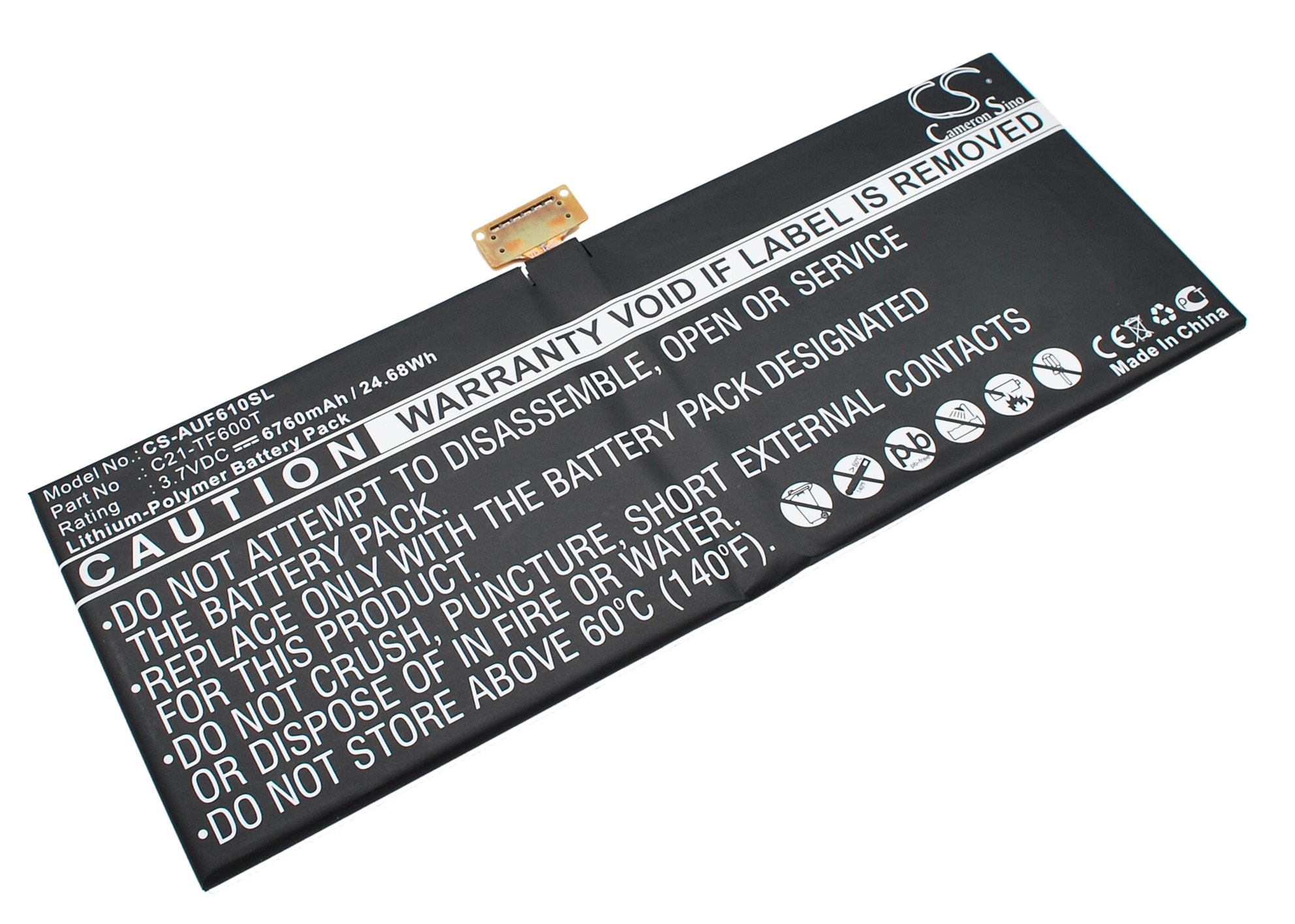 Batteri til nettbrett for Asus VivoTab TF600TL